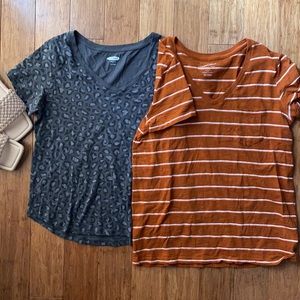 V-neck Short Sleeve Tee Bundle